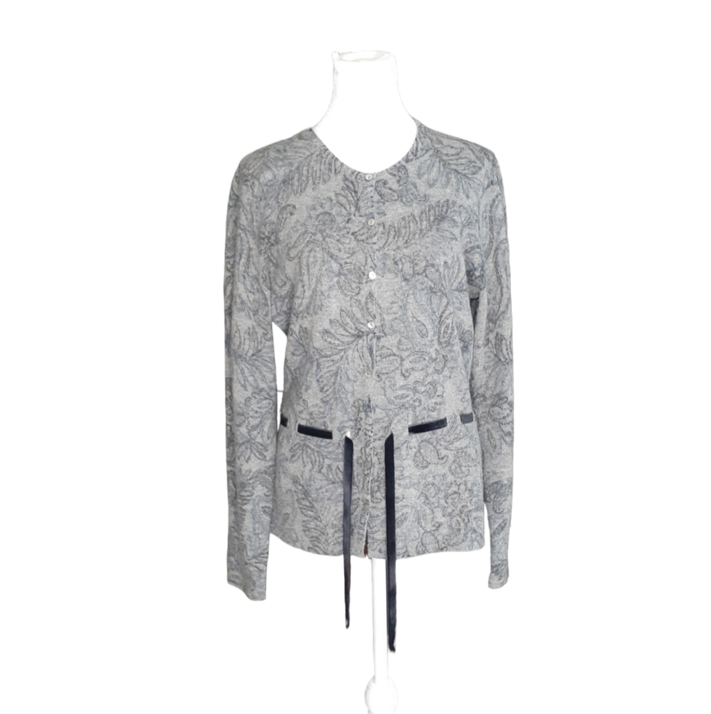 Carole Little Cardigan Lambs wool, Angora blend Size M